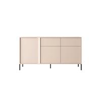 Buffet 3 portes 2 tiroirs 155 cm Beige - LIXIA