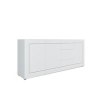 Buffet 3 portes/3 tiroirs 200x40x83,5 cm Elios blanc brillant