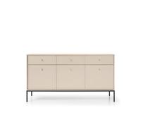 Buffet 3 portes 3 tiroirs pieds métal noir 154 cm - ROSALIA