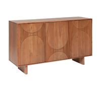 Buffet 3 portes en bois massif NANDA - Marron
