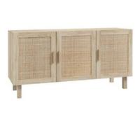 HOMCOM - Meuble de rangement - Panneaux de particules - 136x41x70cm - Bois naturel