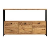 Buffet 3 portes style industriel bois-noir DRAGOR CONCEPT USINE Bois G