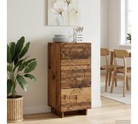vidaXL Buffet Sonoma – Bois d'ingénierie 33,5×34,5×75 cm – Gris