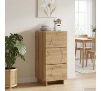 vidaXL Buffet Sonoma – Bois d'ingénierie 33,5×34,5×75 cm – Gris