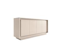 Buffet 4 portes beige poudré piètement socle - AZONTO -
