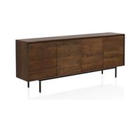 Buffet 4 portes en bois de manguier massif et base en métal. - REF.10821