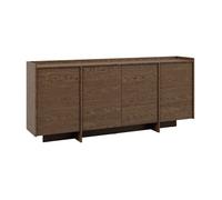 Buffet 4 portes Petits-meubles - Japandi - 200 1 x 38 x 89 6cm - Bois foncé