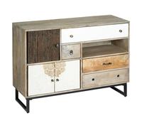 Buffet 4 Tiroirs et 3 Portes "Koval" 115cm Naturel