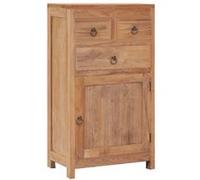 Buffet 50x30x90 cm bois de teck massif Brun G