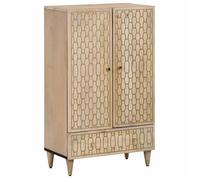 Buffet 60 x 33 x 100 cm en bois de manguier massif FR150671
