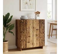 vidaXL Buffet bas Blanc 67 x 34,5 x 75 cm Bois d'ingénierie