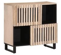 Buffet 80x34x75 cm Bois massif de manguier Marron G