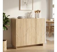Buffet 85,5 x 31 x 75 cm Bois d'ingénierie de cuisine meuble ouvert bas vidaXL v