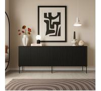 Buffet Anadia Dmora, en Bois Noir 39.6x190x80h cm