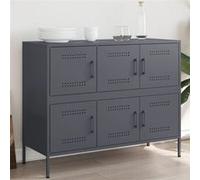 Buffet anthracite 100,5x39x79 cm acier Anthracite G