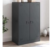 vidaXL Buffet en acier anthracite 67 x 39 x 107 cm