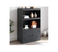 vidaXL Buffet anthracite 67x39x107 cm acier, armoire, armoire latérale, armoire de rangement, armoires, placard, buffet 841669 Gris G