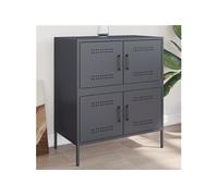vidaXL Buffet anthracite 68x39x79 cm acier, armoire, placard, buffet haut, armoire latérale, armoire de rangement, 842954 Gris G