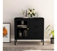 vidaXL Buffet - Noir - 70 cm