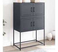Buffet Armoire de Rangement Meuble Salle de Séjour Salon Intérieur Acier vidaXL