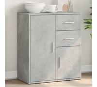 vidaXL Buffet, Armoire Latérale avec Tiroirs et Portes, Meuble de Rangement Salon Salle de Séjour Intérieur, Moderne, Gris 840481