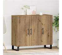 vidaXL Buffet Chêne artisanal 90 x 34 x 80 cm Bois d'ingénierie 862954