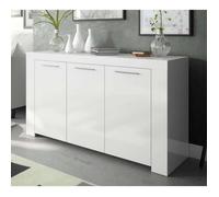 Buffet avec 3 portes décor blanc Artic -144 x 80 x 42 cm