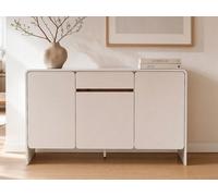 Vente-unique - Buffet avec 3 Portes et 1 tiroir - Beige et Naturel foncé - DYSARA