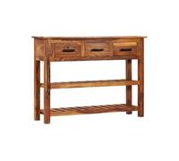 Buffet avec 3 tiroirs 110x30x80 cm Bois d acacia massif