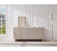 Vente-unique - Buffet avec 4 Portes - Beige - DELORINA