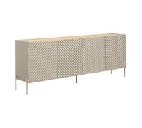 Vente-unique - Buffet avec 4 Portes en MDF - Beige et Naturel Clair - TASIBA