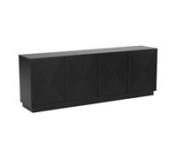 Buffet avec 4 portes en MDF - Noir - MEZULIA
