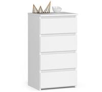 Akord Commode 4 tiroirs - Blanc