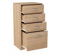 Buffet avec 4 tiroirs Chêne de Sonoma - Meuble de Rangement Style contemporain - 45 x 35 x 85 cm