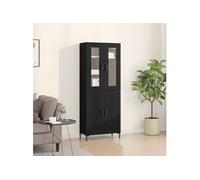 vidaXL Haut Armoire 2 pcs Chêne noir 69,5 x 34 x 180 cm
