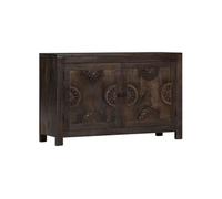 Buffet avec dessin sculpté 110x35x70 cm Bois de manguier massif
