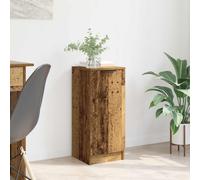 vidaXL Buffet armoire de rangement Sonoma gris – Bois d'ingénierie 30x30x70 cm, étagère et porte
