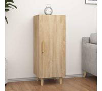 Buffet avec étagère Montage mural avec porte Bois d'ingénierie Moderne vidaXL vi