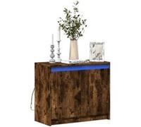 vidaXL Buffet LED - Chêne fumé