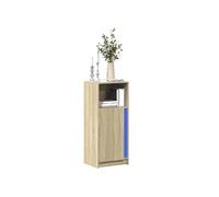 vidaXL Buffet meuble de rangement Chêne Sonoma avec LED, bois d'ingénierie, 42,5x34x100 cm