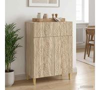 vidaXL Buffet Vintage Chêne fumé 66 x 34,5 x 90 cm Bois d'ingénierie, Rangement spacieux