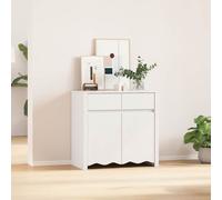 vidaXL Buffet Drammen Blanc 79 x 43 x 75.5 cm Bois de pin massif 42003041