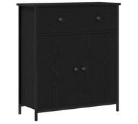 Buffet avec tiroir - vidaXL - bois d'ingénierie - noir - avec 2 portes - avec 2 tiroirs - 70 x 30 x 80 cm 928rfc24m