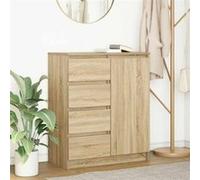 Buffet avec tiroirs chêne sonoma 71x35x84 cm bois d ingénierie