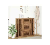Buffet avec tiroirs vieux bois 100,5x35x98,5 cm bois ingénierie