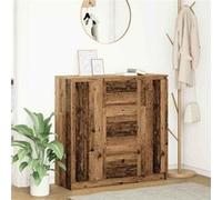 vidaXL Buffet avec tiroirs vieux bois 100,5x35x98,5 cm bois ingénierie