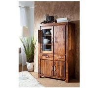 Buffet avec vitrine - Bois massif de palissandre laqué - METRO LIFE #103