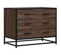 Buffet bahut/Armoire - Commode - VENTE-FLASH - chêne marron 70x41x56 cm bois d'ingénierie @con125696