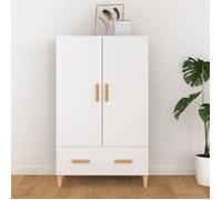 Buffet - Bahut/Commode couloir Blanc Magnifique Buffet Blanc 70x31x115cm - bois d'ingénierie CL3553102