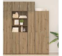 Buffet - Bahut/Commode couloir Marron Magnifique Armoire de rangement 3 pcs - Chêne artisanal 30x42,5x225cm CL4206746